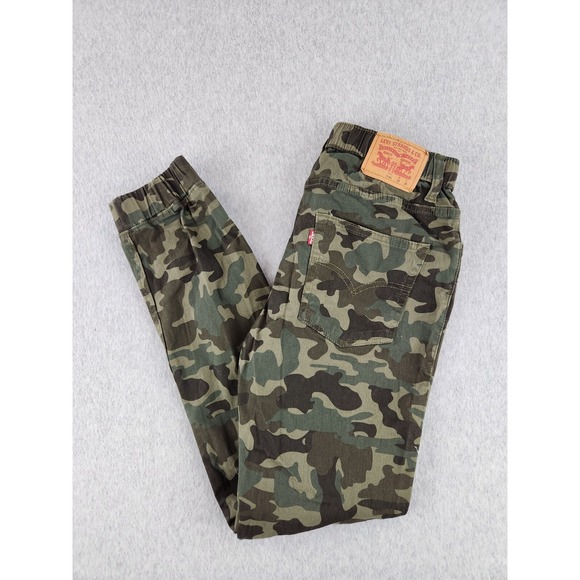 Levi's Teen Boy's Elastic Cuff Stretch Twill Joggers Pants w/Pockets SZ 16 Large - Picture 1 of 12